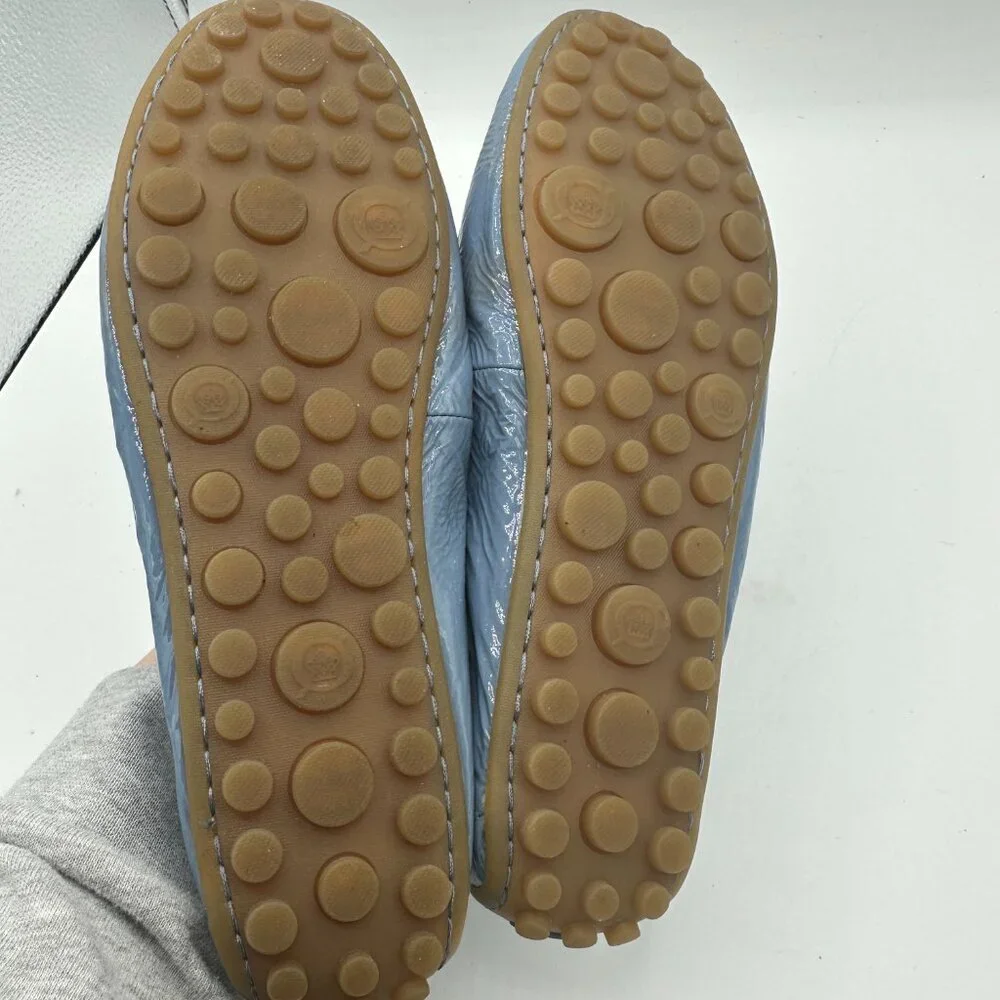 Born Slip-On Finley Leather Penny Loafer Blue Women's 8.5M - Picture 5 of 6